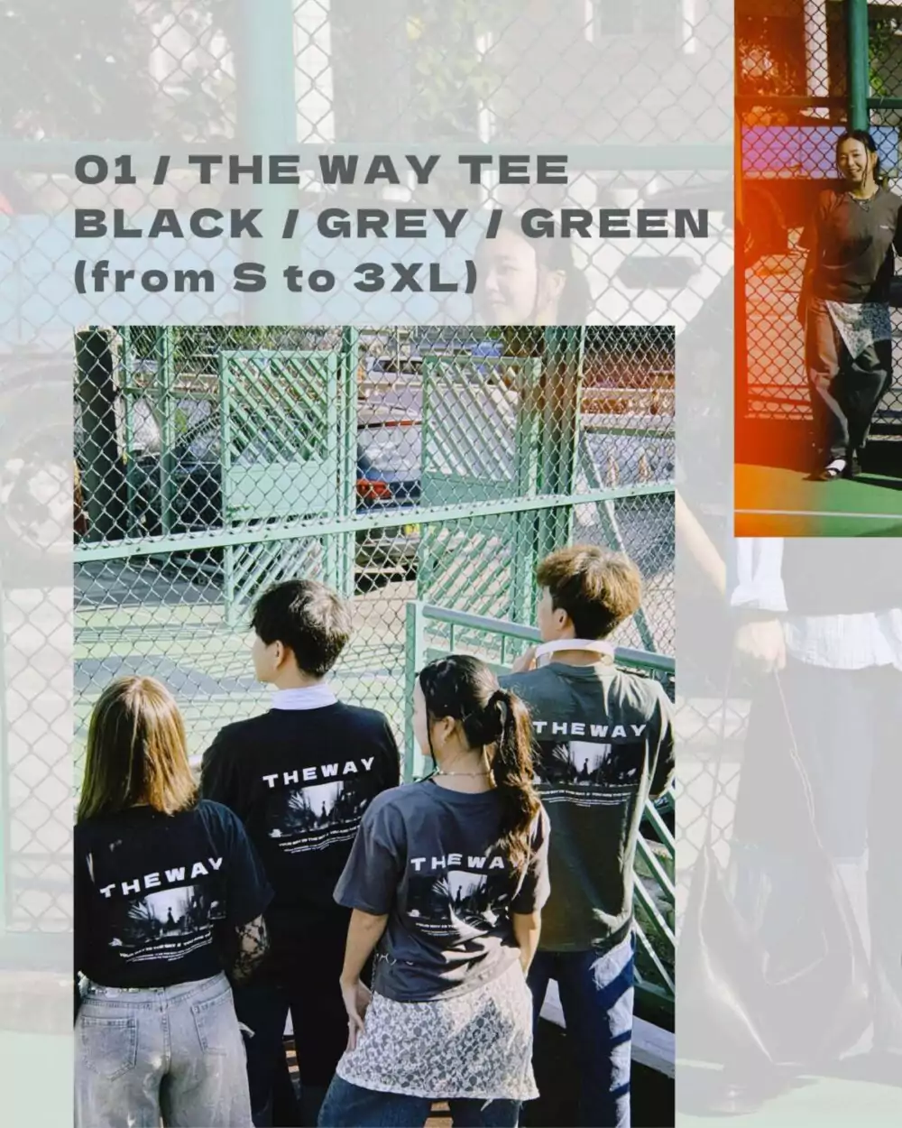 THE WAY 刺繡T-shirt